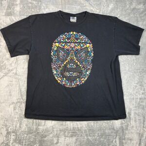 Karanu Art Mens Black El Valor De Nuestras Raices Graphic T Shirt XXL Large